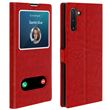 Capa de Proteção Avizar para Galaxy Note 10 | Proteção | Janela Dupla - Vermelho