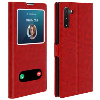 Capa de Proteção Avizar para Galaxy Note 10 | Proteção | Janela Dupla - Vermelho
