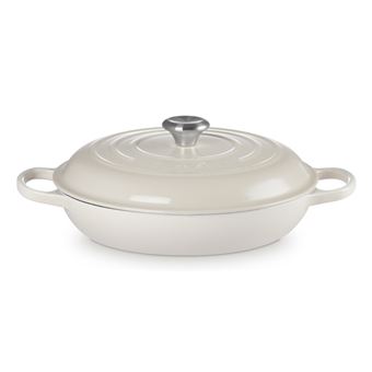 Caçarola Baixa LE CREUSET Ferro fundido Signature Merengue 211803 | 30cm/3.5L - 1