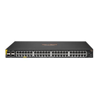 Switch de Rede HPE Aruba Networking 6100 48G Class4 PoE 4SFP+ 370W | Preto - 1
