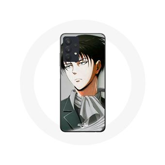 Capa Maniacase para Samsung Galaxy A32 5G do Manga Ataque dos Titãs com Levi Ackerman - 1