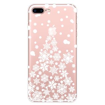 Capa Magunivers TPU padrão impressão macio flocos de neve em forma para Apple iPhone 8 Plus/7 Plus 5.5 inch