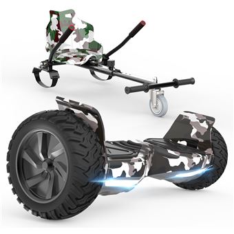 COOL&FUN Pack Hoveboard 8.5 Hummer Camuflar LED Bluetooth + Hoverkart Camuflar - 1