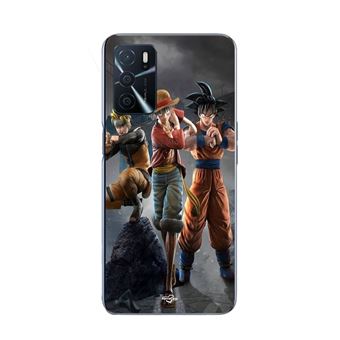 Capa Maniacase para Oppo A16 Sangoku naruto Luffy one piece Dragon Ball z 3D Anime manga - 1
