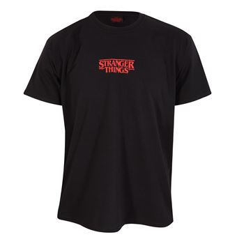 Camisola de Manga Curta Stranger Things Demogorgon Upside Down | XXL - Preto - 1