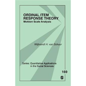 Ordinal Item Response Theory - Mokken Scale Analysis - Paperback - 2011 - 1