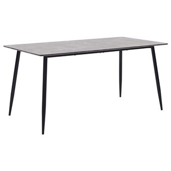 Mesa de Jantar VidaXL 160x80x75 cm | Mdf Cinzento - 1
