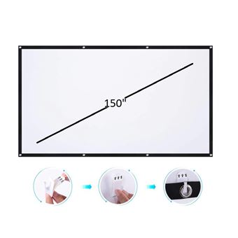 Tela Tecido Branca Portátil de Projeção de Vídeo F+ | 150'' | 3.8 m | 16:9 - 1
