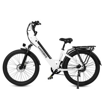 Bicicleta Elétrica SAMEBIKE RS-A01 Plus | 48V | 14ah | 750W | 60km | Branco - 1
