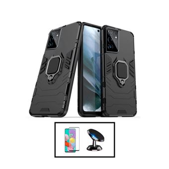 Kit G4M Película de Vidro Temperado GorilasGlass + Capa de Proteção Militar Magnética + Suporte Magnético para Samsung Galaxy S22 Ultra 5G 5G - 1