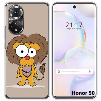 Capa Tumundosmartphone de silicone para Huawei Nova 9 / Honor 50 5G design Desenhos de Leão - 1