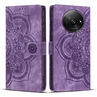 Capa FOXDOCK Flip para Xiaomi Redmi A3 | Proteção Magnética | Compartimento para Cartões | Roxo - 1