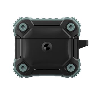 Capa e TPU bicolor com chaveiro, preto/cinza Magunivers para AirPods 3 - 1