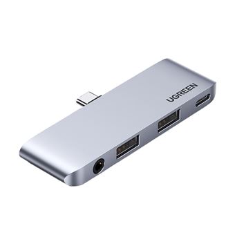 Adaptador UGREEN 20198 CM423 4 em 1 | Type-C a HUB AUX 3.5mm USB3.0 PD100W para iPadPro - 1