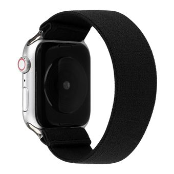 Bracelete de Nylon HSMY Elástico para Apple Watch Series 6/ SE/ 5/ 4 | 40 mm - Preto - 1