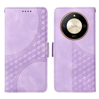 Capa FLOODKING para Honor X50 | Design Acolchoado | Couro PU Premium | Roxo - 1