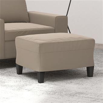 Apoio de Pés vidaXL | tecido de microfibra 60x50x41 cinza-acastanhado - 1