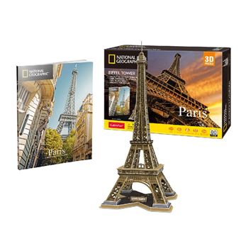 Puzzle 3D CubicFun Eiffel Tower | 80 Peças - 1