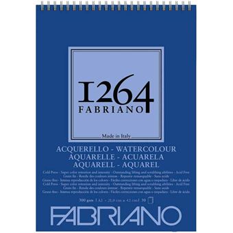Bloco de Desenho Fabriano 1264 Aguarela Espiral A3 | 300G | 30 Folhas | F19100650 - 1