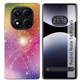 Capa TUMUNDOSMARTPHONE de silicone para Xiaomi Redmi Note 14 Pro 4G Desenhos de design abstrato - 1