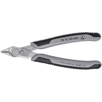 Alicate Diagonal Knipex 78 13 125 ESD | Cinzento - 1