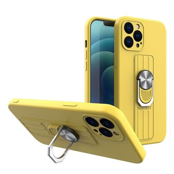 Capa Silicone Lmobile Anel para Iphone 11 Pro Max Amarelo - 1