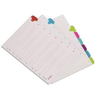 Indíces Separadores Ambar A4 Cart School 8P - 1