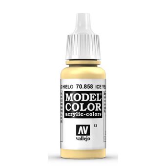 Tinta Acrílica Fosca Vallejo Model Color | 17 ml | 858 Amarillo Hielo - 1
