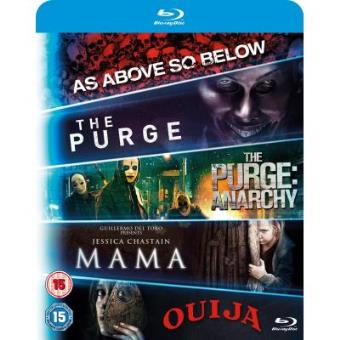 5Movie Starter Pack: Mama/The Purge/Purge: Anarchy/Ouija/As Above  So Below (Region Free) (BluRay) - 1