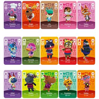 Pack 15 Cartões NFC zhishang para Animal Crossing | Compatível com Nintendo Switch Amiibo / Switch Lite / Wii U | Mkp55 - 1