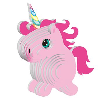 Puzle 3D DAM | papelão Unicórnio | 30peças - 1