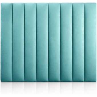 Cabeceira de Cama Morfeo Nordik | Madeira estofada | Turquesa | Para Cama de 180 cm - 1