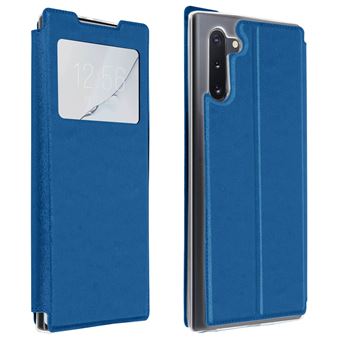 Capa de Proteção Avizar para Galaxy Note 10 Folio | Janela | Suporte Vídeo - Azul