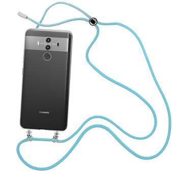 Capa Cristal com Fio Cordão Antiimpacto Azul para Huawei Mate 10 Pro - 1
