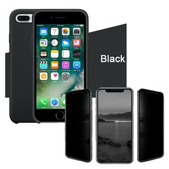Kit Película de vidro anti-spy + Capa Silicone Liquido Phonecare para Iphone  7 Plus / 8 Plus Preto - Protetor de Ecrã para Telemóvel - Compra na Fnac.pt