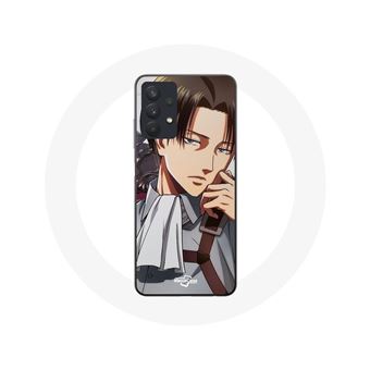 Capa Maniacase para Samsung Galaxy A32 5G do Manga Ataque dos Titãs com Levi Ackerman, Pôster - 1