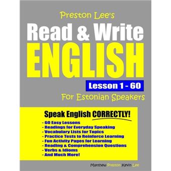 Preston Lees Read  Write English Lesson 1  60 For Estonian Speakers - 1