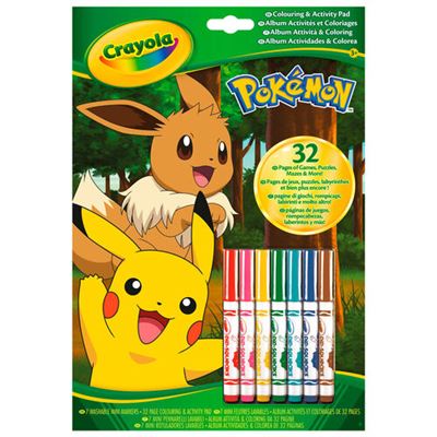 Crayola - Pokémon - Livro para colorir e autocolantes