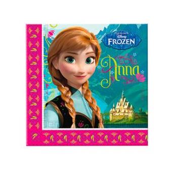 Conjunto de 20 Guardanapos de Papel Anna Frozen Disney - 1