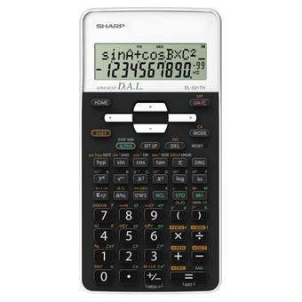 Sharp EL531TH calculadora Bolso Calculadora científica Preto, Branco - 1