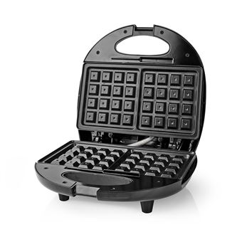 Máquina de Waffles Nedis KAWP200BK | Prateado - 1