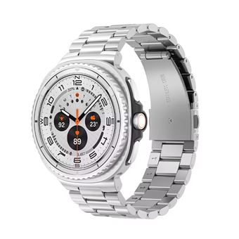 Bracelete Aço Stainless Lux + Ferramenta Phonecare para Samsung Galaxy Watch8 Classic - 46mm Bluetooth + 4G | Cinza - 1