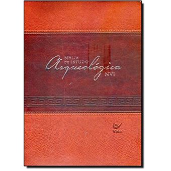 Bíblia de Estudo Arqueológica NVI. Capa Luxo Marrom - 1
