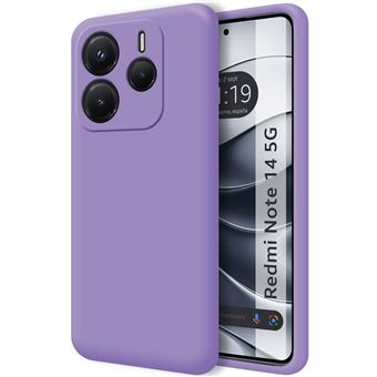 Capa TUMUNDOSMARTPHONE de silicone líquido ultramacio para Xiaomi Redmi Note 14 4G Roxo - 1