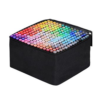 Conjunto de 80 Marcadores de Feltro de Dupla Ponta Goeik com Estojo - 1