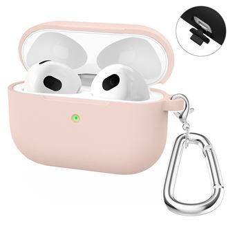 Capa Silicone HAT PRINCE à Prova de Choque com Mosquetão Rosa Claro para AirPods Pro 2 (2021) - 1