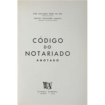 Código do notariado, anotado. - 1
