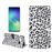 Capa Magunivers PU suporte com padrão de leopardo branco para Samsung Galaxy S10_0