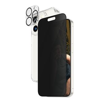 Protetor de Ecrã para Telemóvel PanzerGlass PanzerGlass® 3-in-1 Privacy Bundle iPhone 15 Pro | Transparente - 1