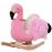 Cavalo de Baloiço HOMCOM Flamingo com Cinto de Segurança para Crianças 60x33x52cm_2